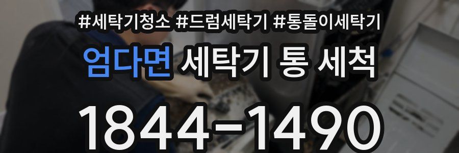 엄다면 세탁기 통 세척