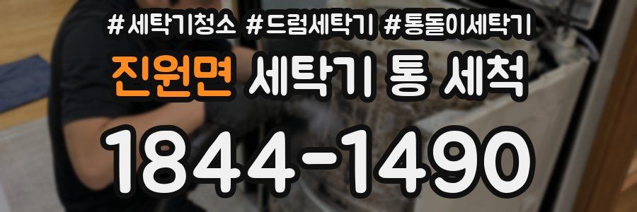 진원면 세탁기 통 세척