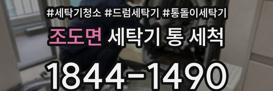 조도면 세탁기 통 세척