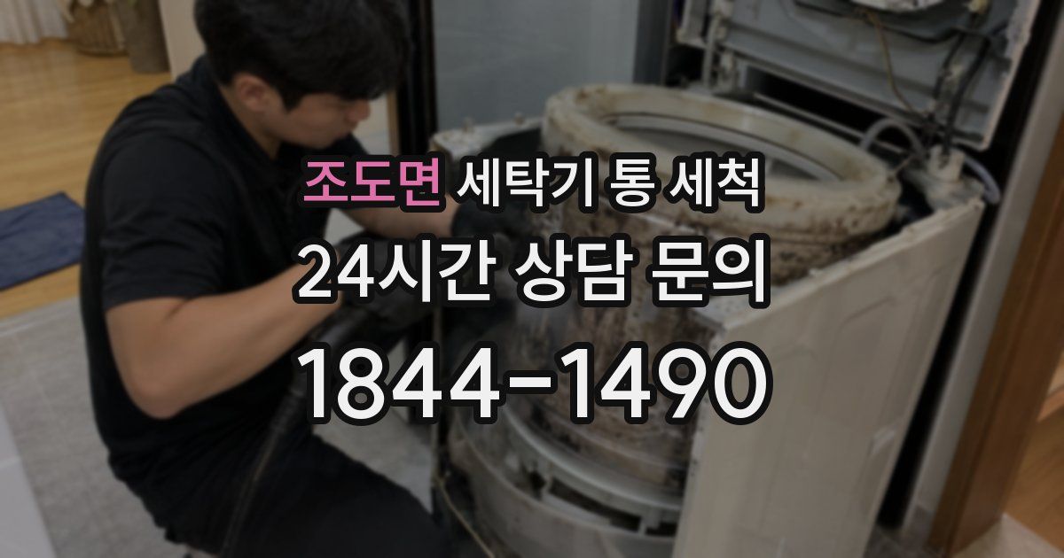 조도면 세탁기 통 세척