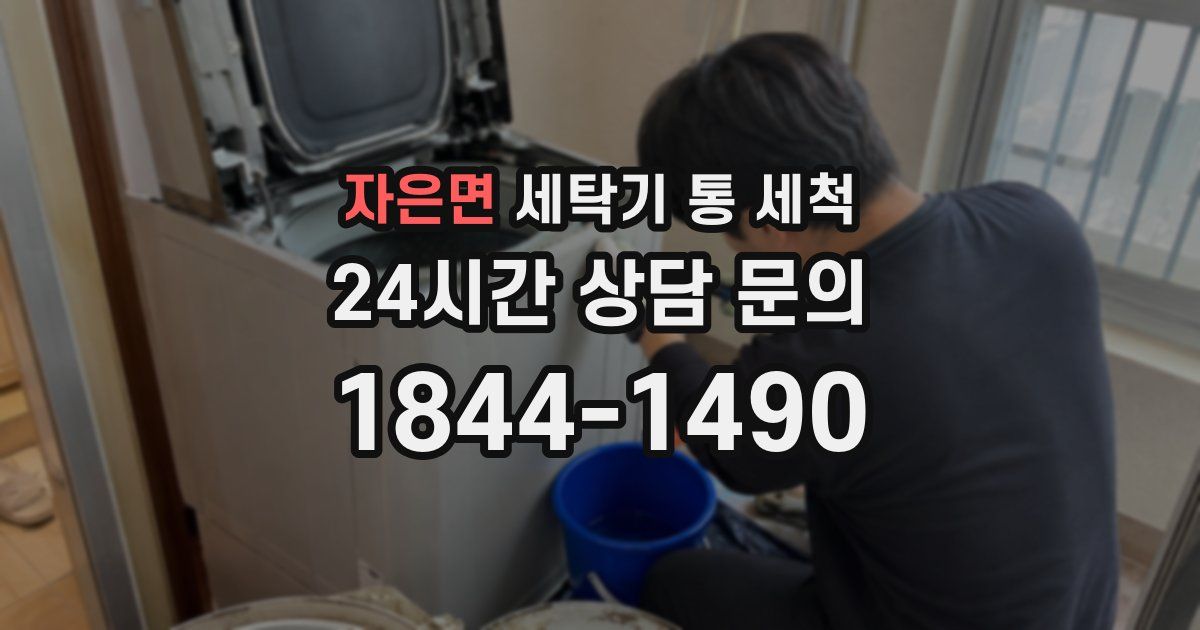 자은면 세탁기 통 세척