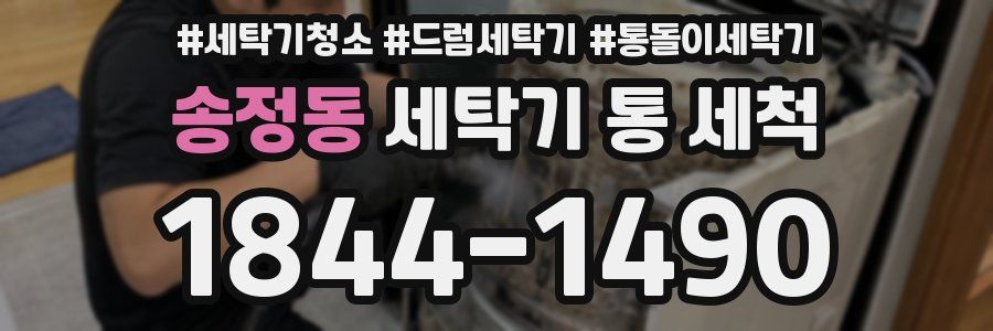 송정동 세탁기 통 세척