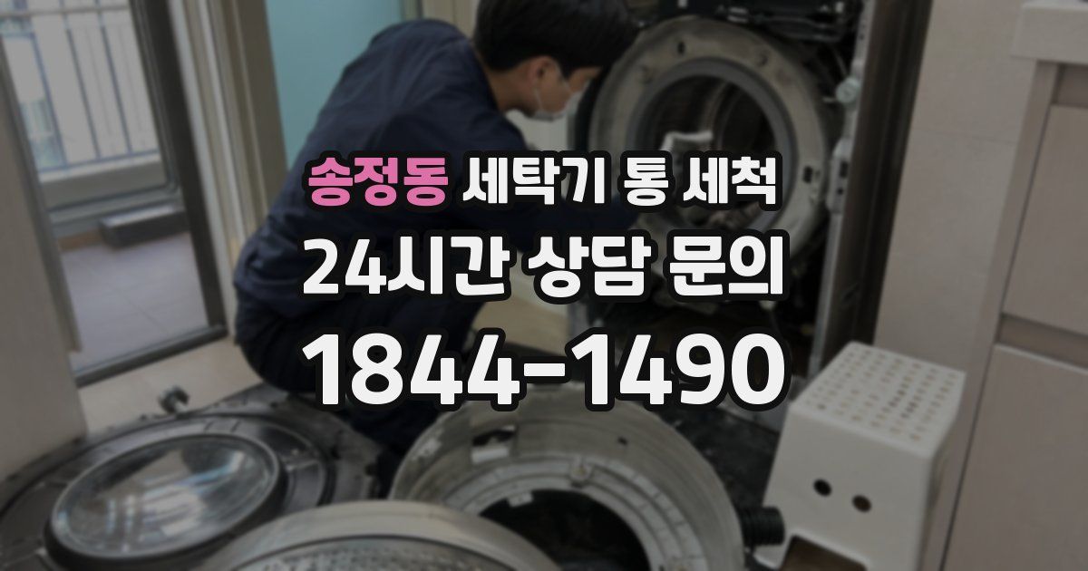송정동 세탁기 통 세척