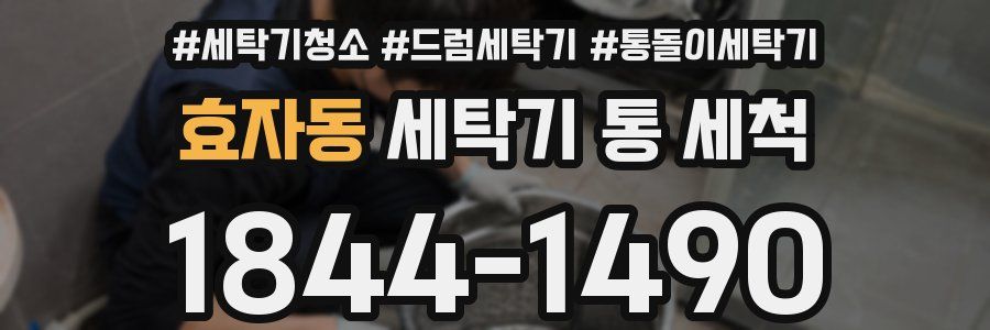 효자동 세탁기 통 세척