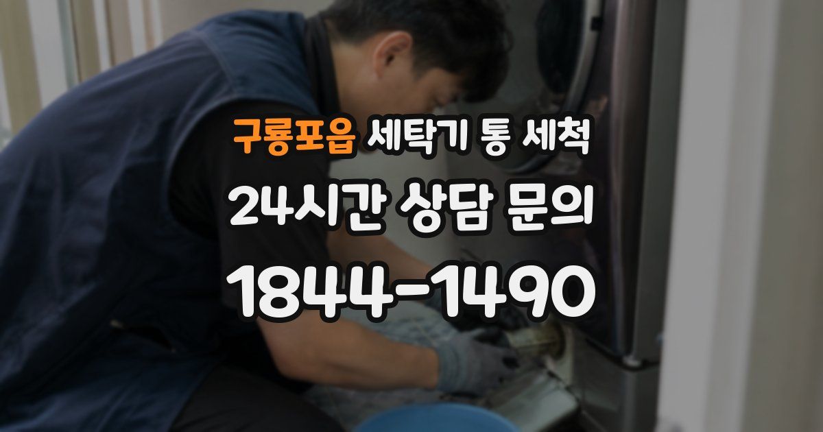 구룡포읍 세탁기 통 세척