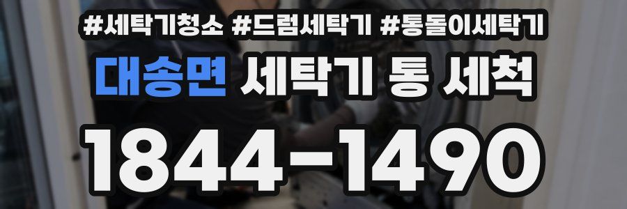 대송면 세탁기 통 세척