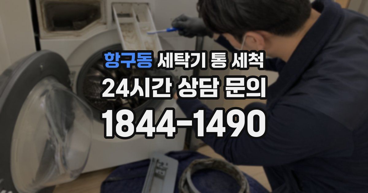 항구동 세탁기 통 세척