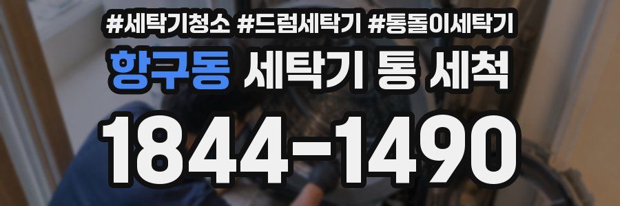 항구동 세탁기 통 세척