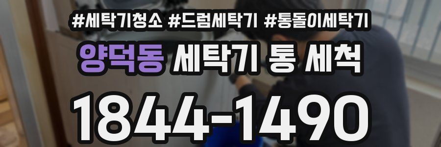 양덕동 세탁기 통 세척