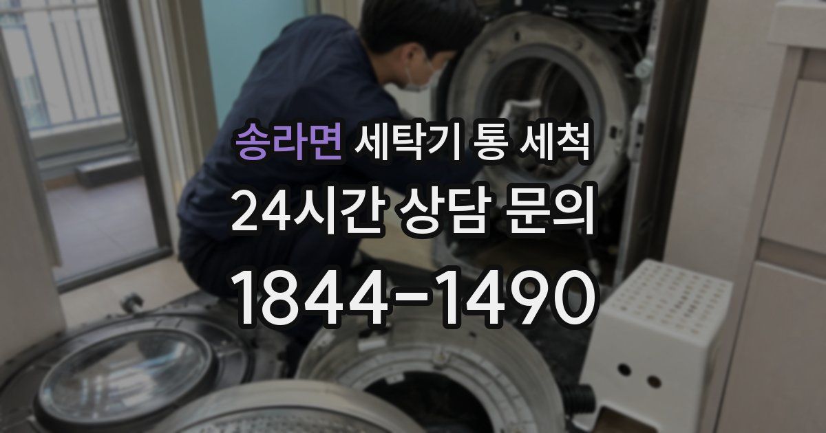 송라면 세탁기 통 세척
