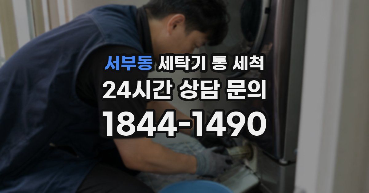 서부동 세탁기 통 세척