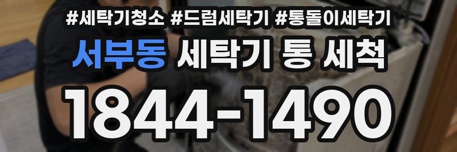 서부동 세탁기 통 세척