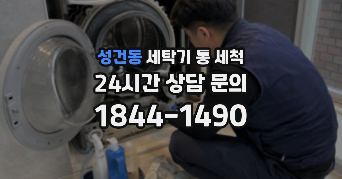 성건동 세탁기 통 세척