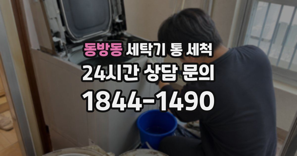 동방동 세탁기 통 세척