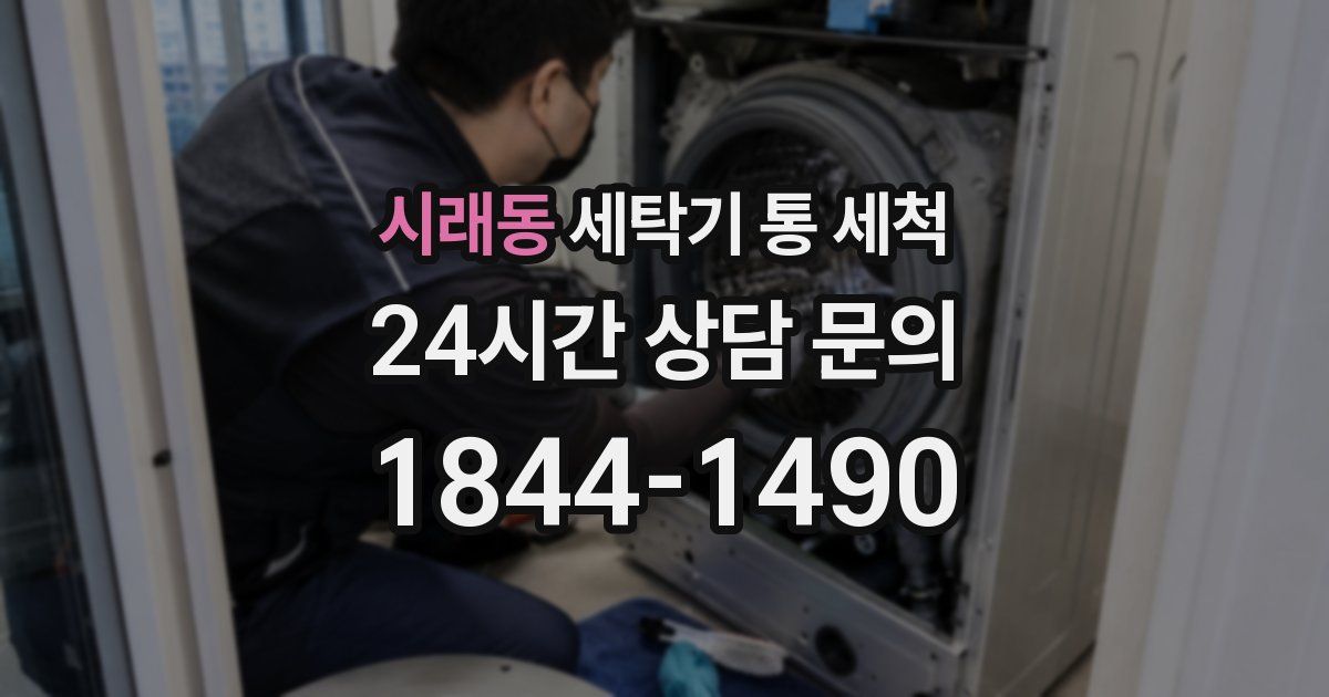 시래동 세탁기 통 세척