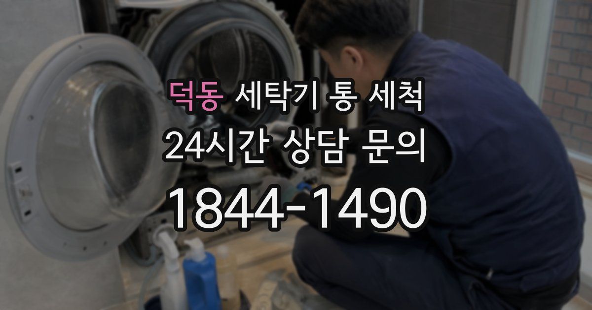 덕동 세탁기 통 세척