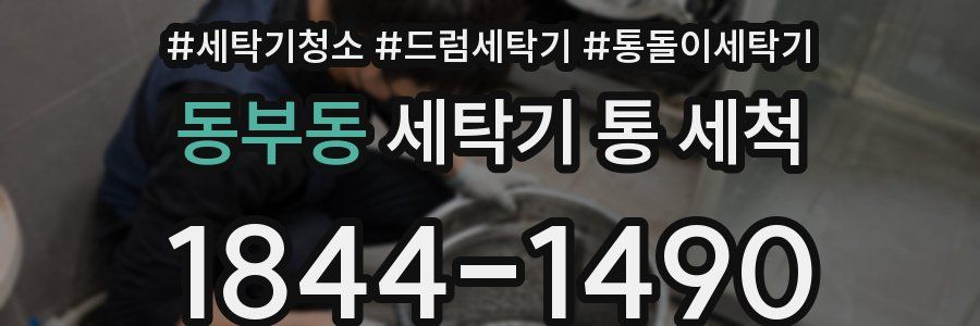 동부동 세탁기 통 세척