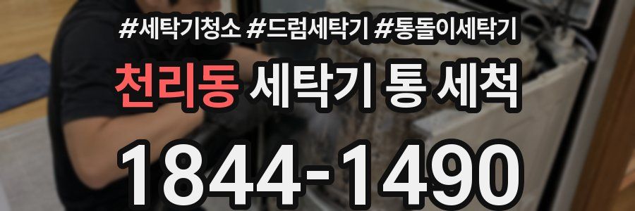 천리동 세탁기 통 세척