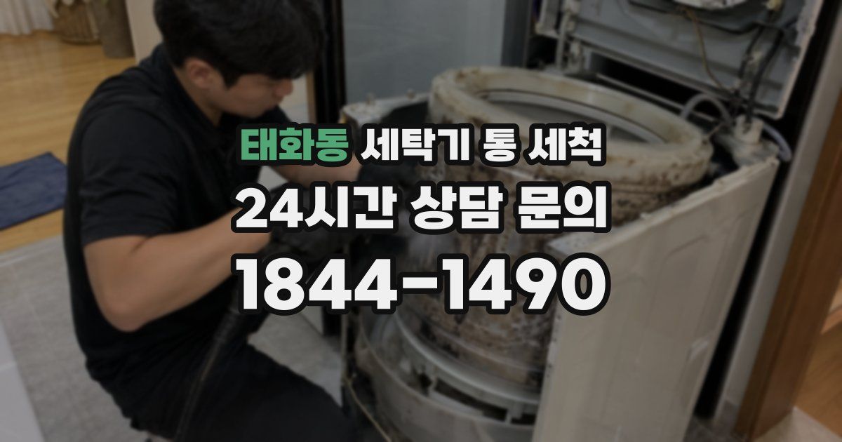 태화동 세탁기 통 세척