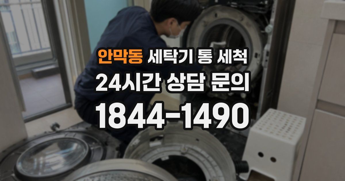 안막동 세탁기 통 세척