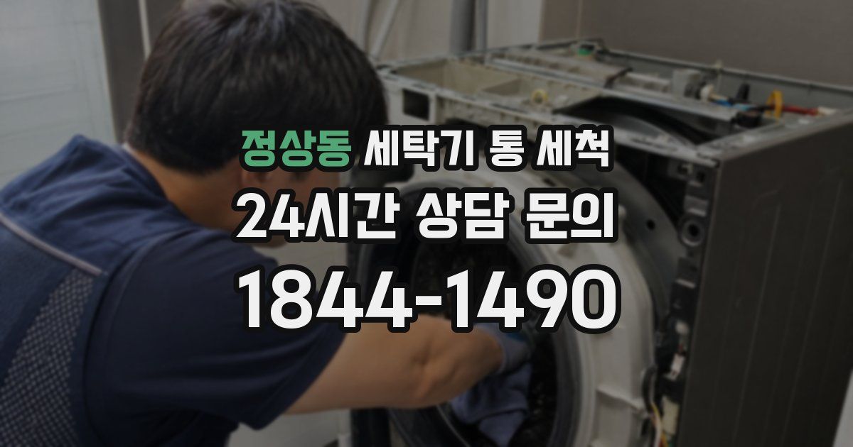 정상동 세탁기 통 세척