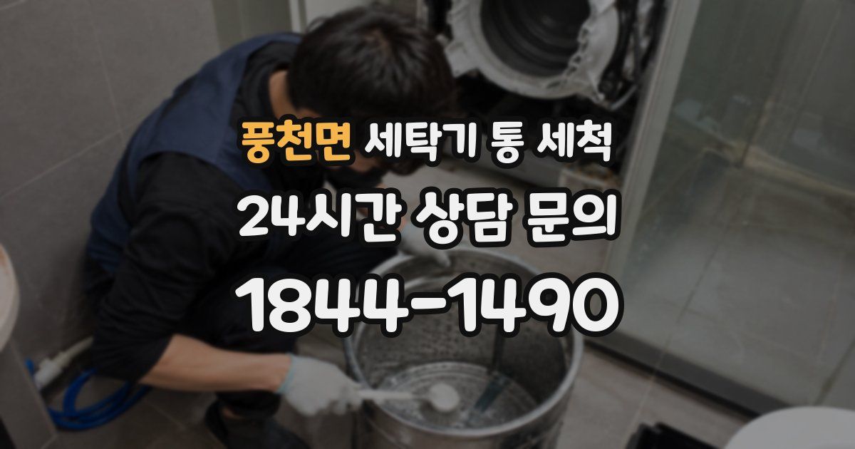 풍천면 세탁기 통 세척