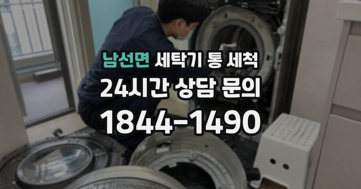 남선면 세탁기 통 세척