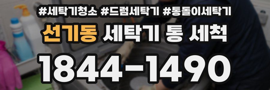 선기동 세탁기 통 세척