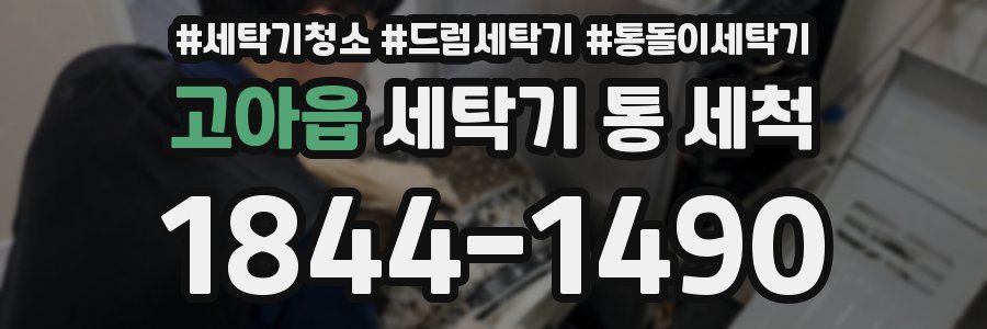 고아읍 세탁기 통 세척