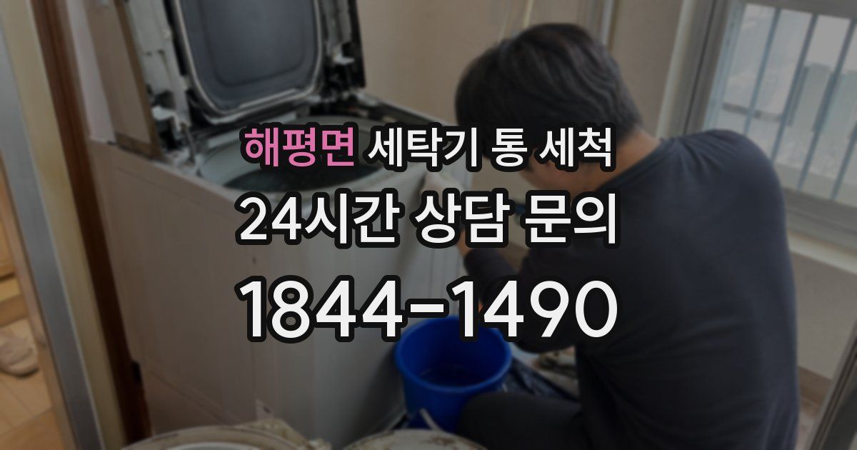 해평면 세탁기 통 세척