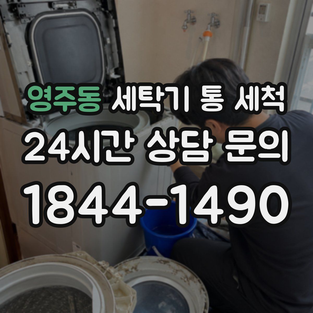 영주동 세탁기 통 세척