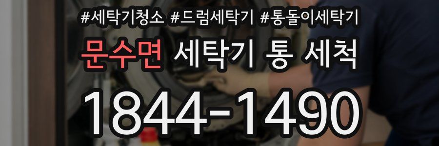 문수면 세탁기 통 세척