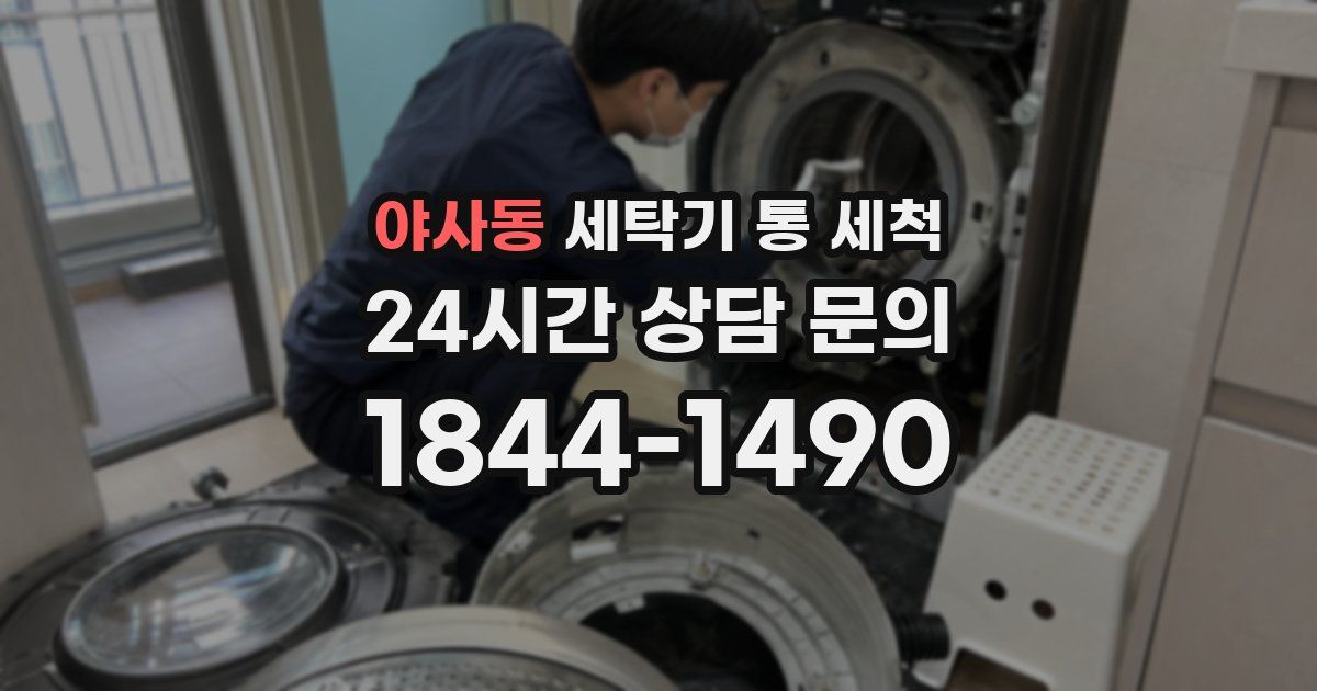 야사동 세탁기 통 세척