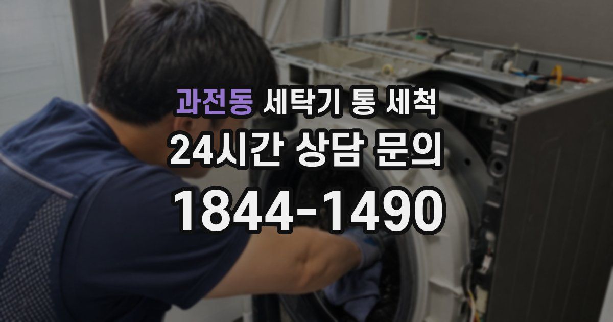 과전동 세탁기 통 세척