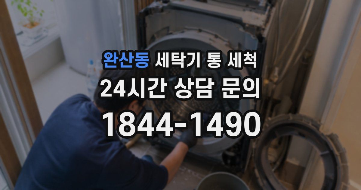 완산동 세탁기 통 세척
