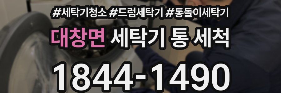 대창면 세탁기 통 세척