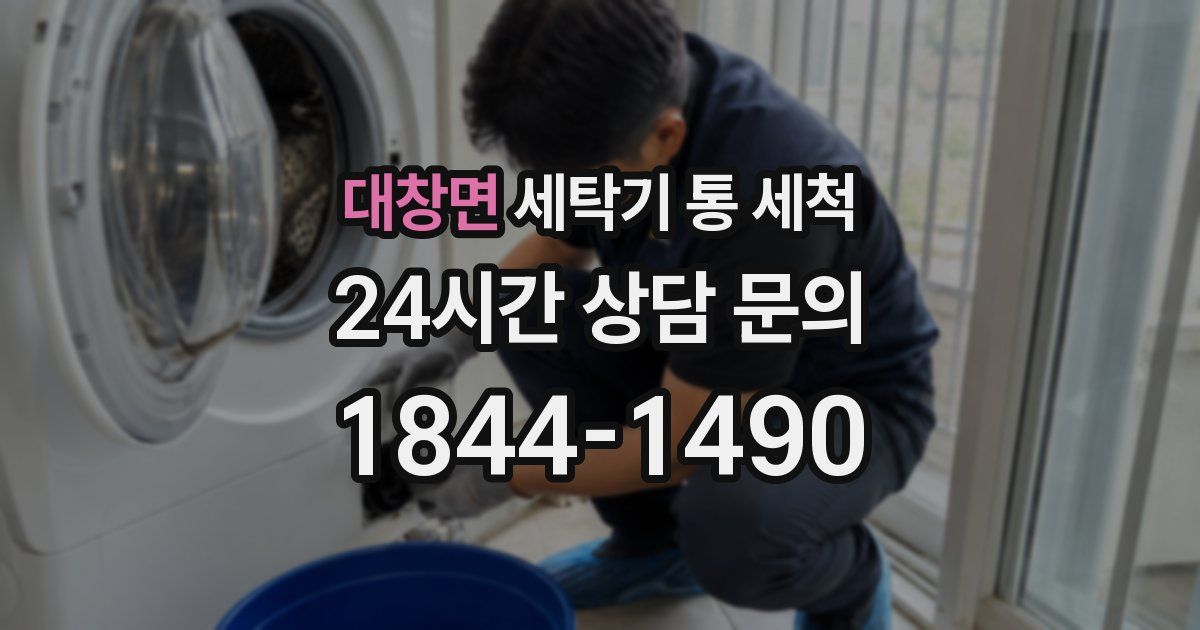 대창면 세탁기 통 세척