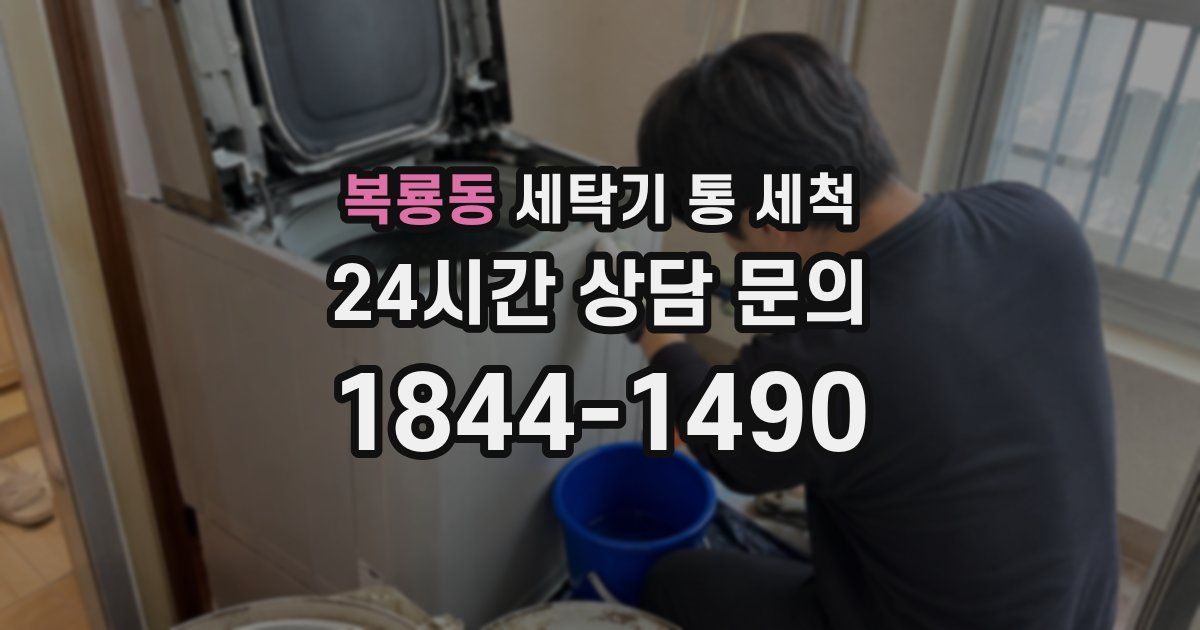 복룡동 세탁기 통 세척
