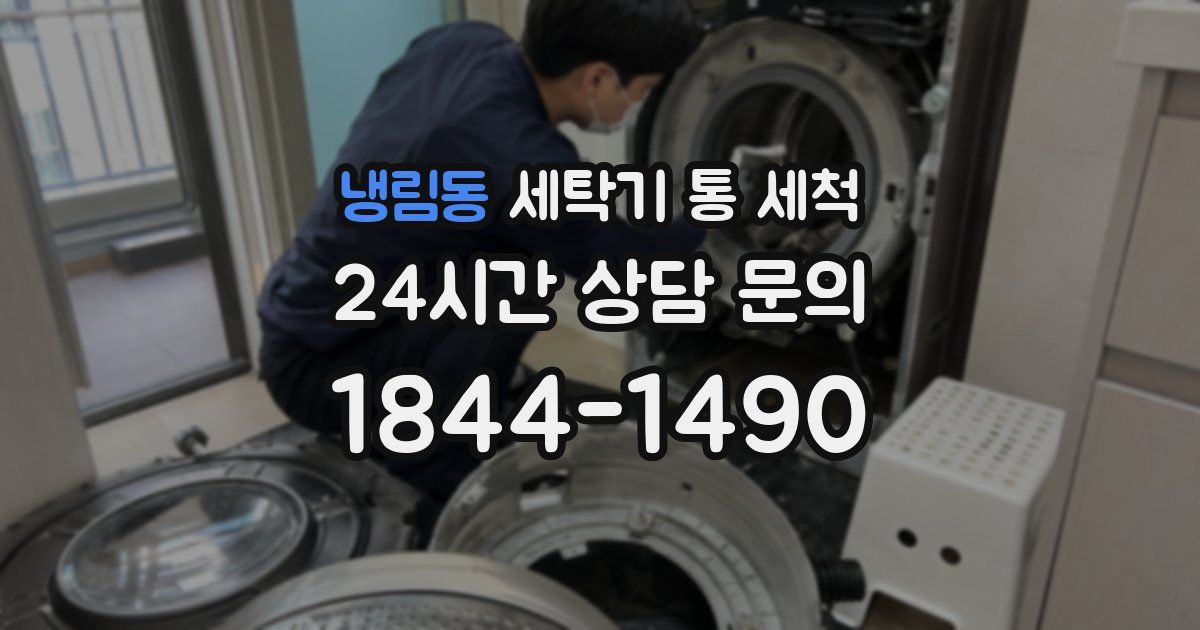 냉림동 세탁기 통 세척
