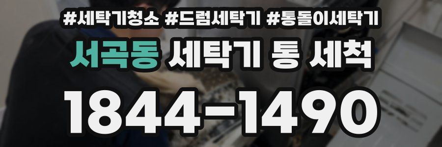 서곡동 세탁기 통 세척