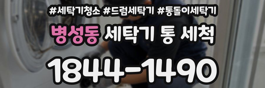 병성동 세탁기 통 세척
