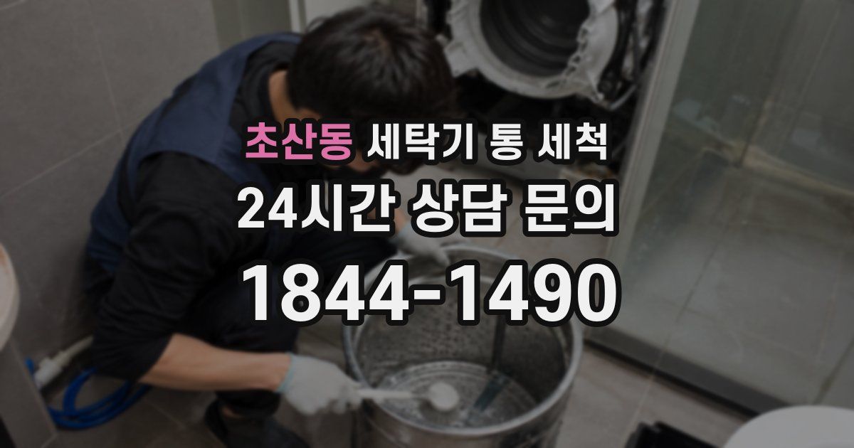 초산동 세탁기 통 세척