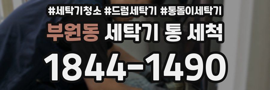 부원동 세탁기 통 세척