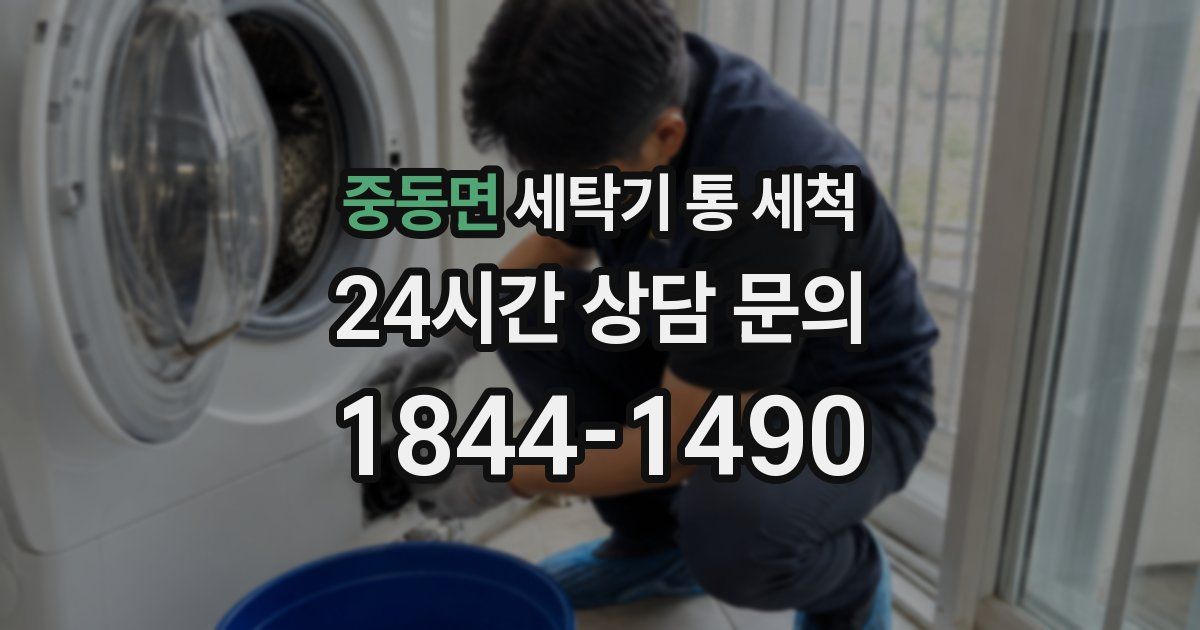 중동면 세탁기 통 세척
