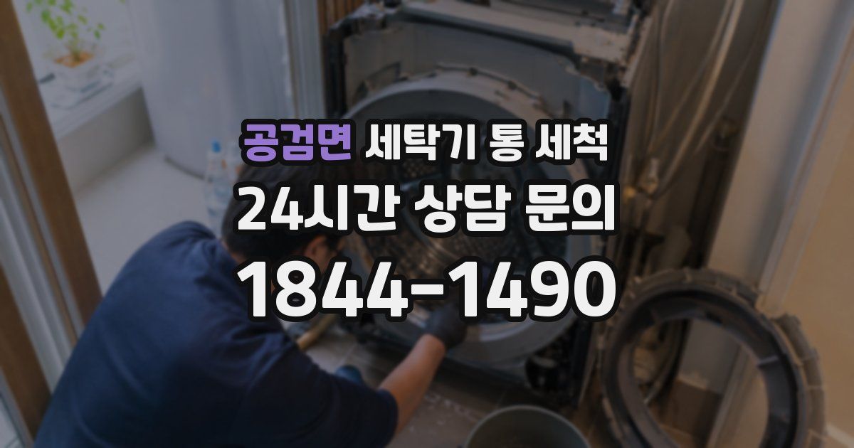 공검면 세탁기 통 세척