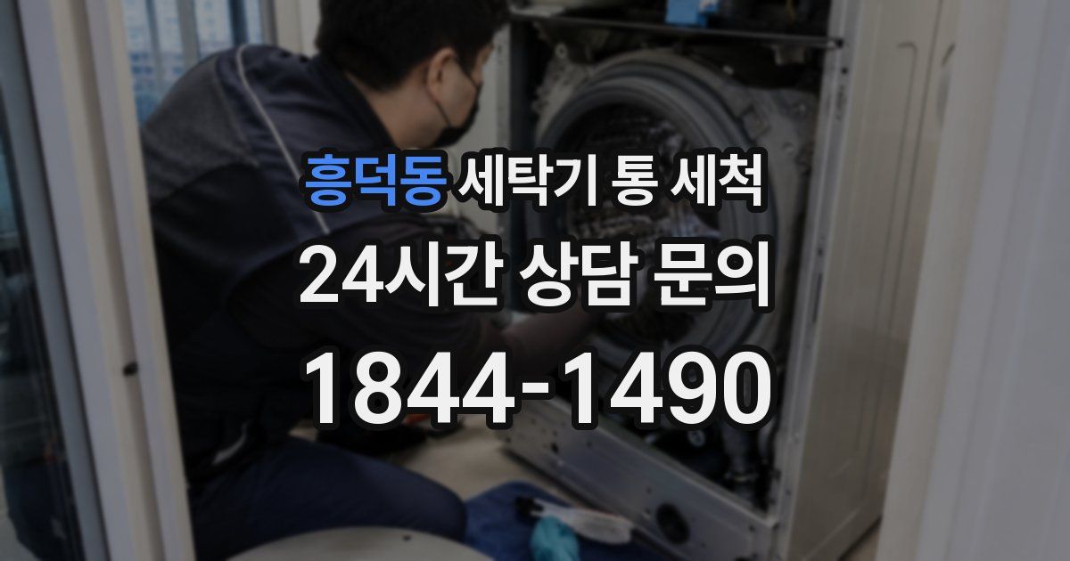 흥덕동 세탁기 통 세척