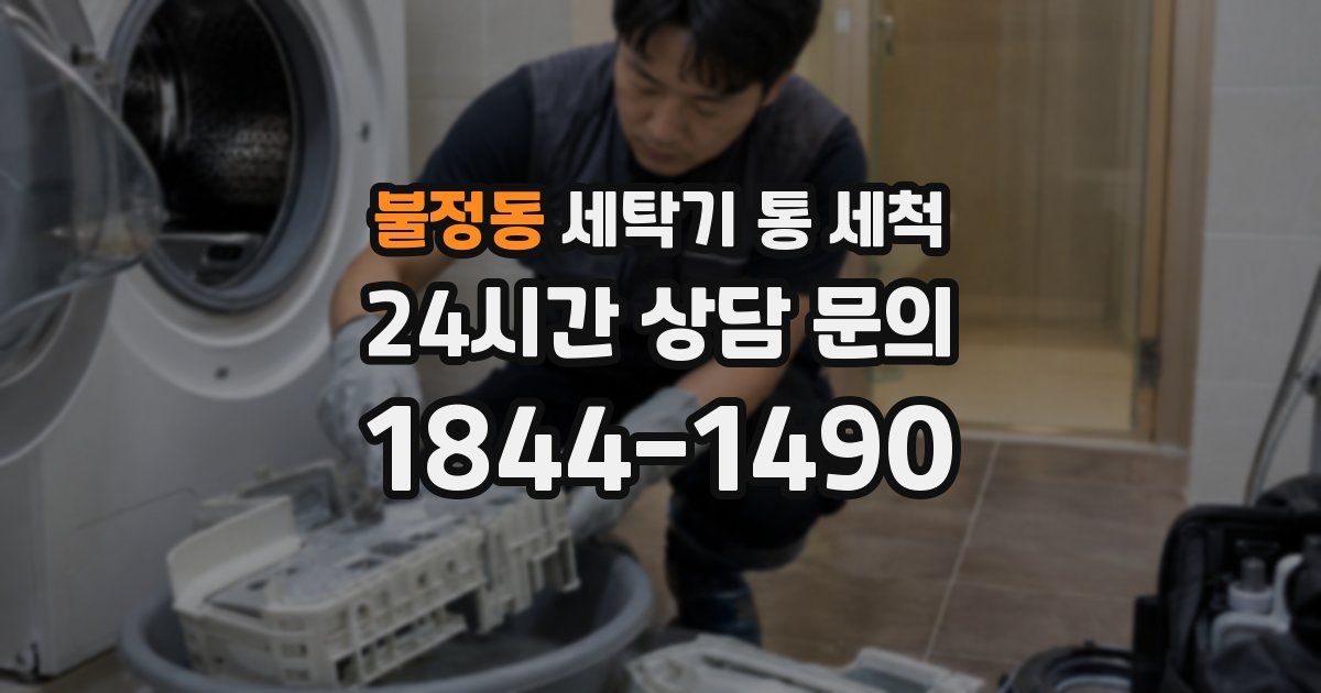 불정동 세탁기 통 세척