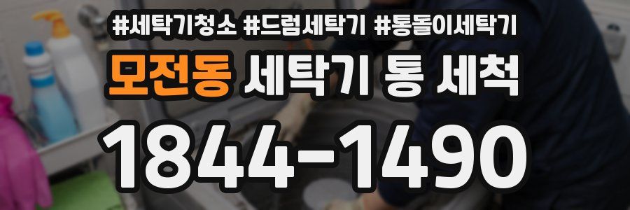 모전동 세탁기 통 세척