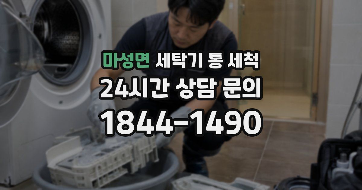 마성면 세탁기 통 세척