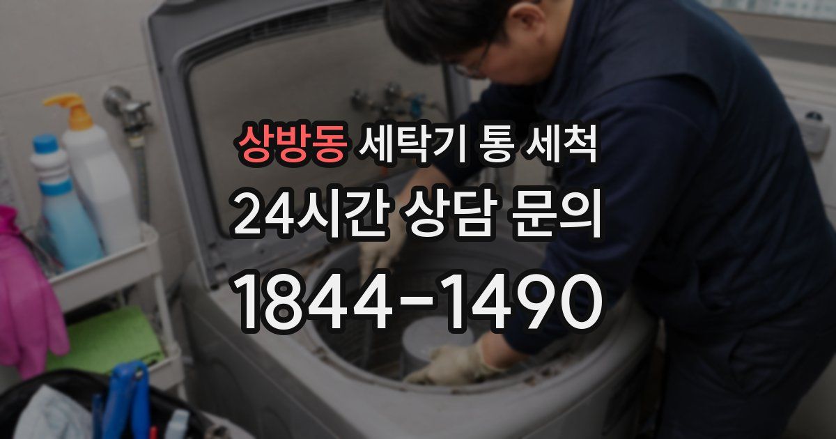 상방동 세탁기 통 세척